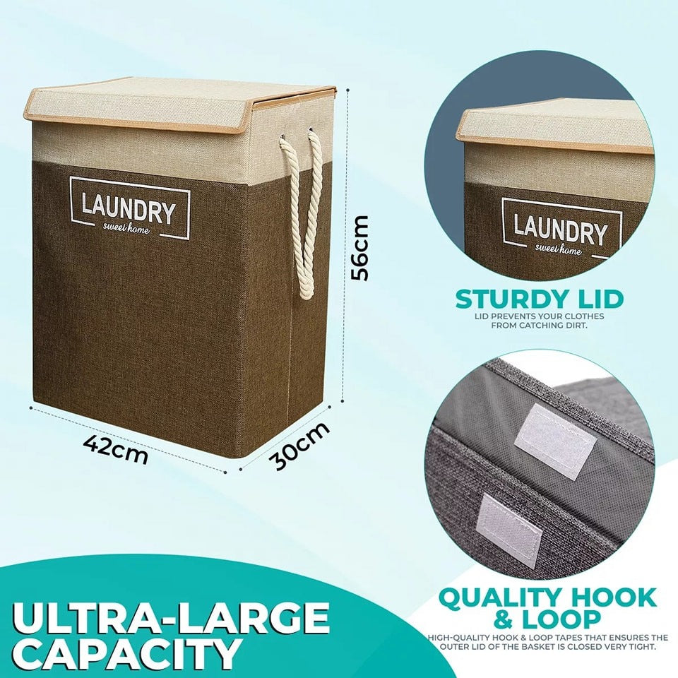 Premium Quality Laundry Basket With Lid