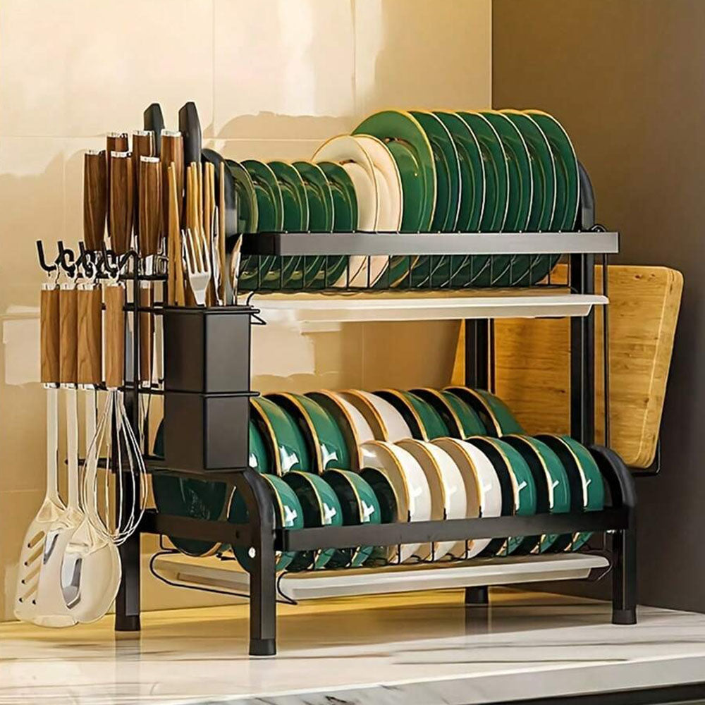 Stainless Steel 2-Tier Dish Drying Rack