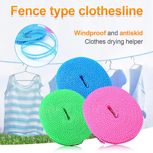 Plastic Cloth Hanging Rope Clothesline - 5 Meters