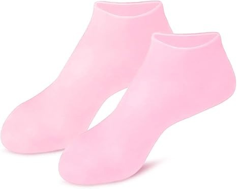 Silicone Elastic Moisturizing Foot Socks, Spa Massage Moisturizing Gel Socks for Dry Cracked Feet