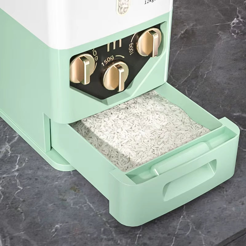 12kg Sealed Rice Storage Box Rice Dispenser