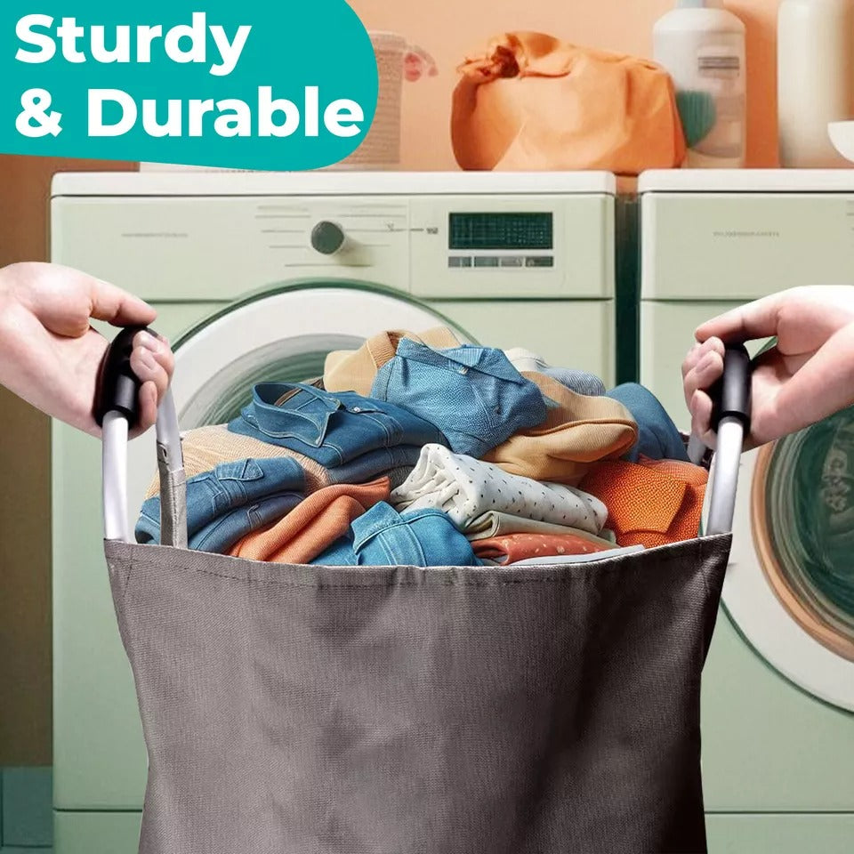 Portable Folding Laundry Basket (Heavy Quality)